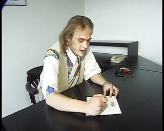 Super Sexy German Blonde Fucking with Her Boss for a Salary Increase