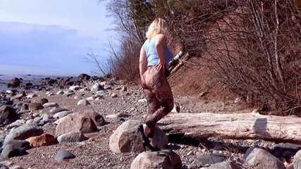 Fishnet Pantyhose on Big Ass