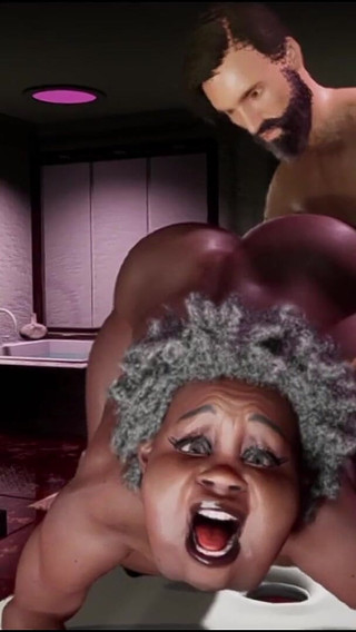 Old Ebony 80 Yo Granny Fat and with Big Boobs Fuck Good!!