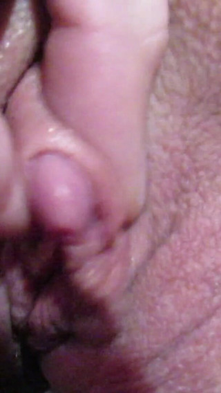 Huge clit jerking in close up