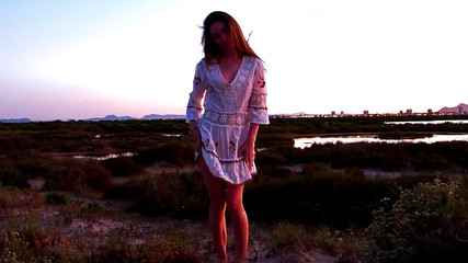 I Go with My Stepfather to the Desert and While I Smoke, I Show Him My Delicious Vagina