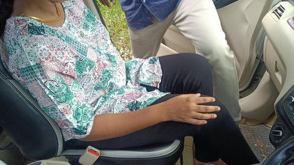 Office Manager Enjoying Hot Romance with Married Colleague Inside Car Part 4