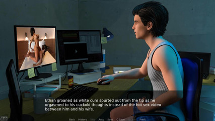 A Couple's Duet of Love & Lust: Cuck Husband Jerks His Cock While Watching Porn Video From His Wife - Episode 64