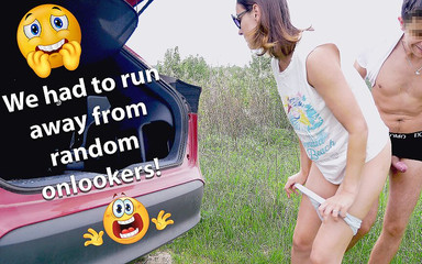 This Fuck Turned Out to Be Very Extreme for Us Since We Had to Run Away From Random Onlookers