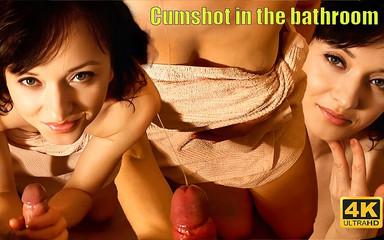 Handjob in the Bath with Cum on Tits