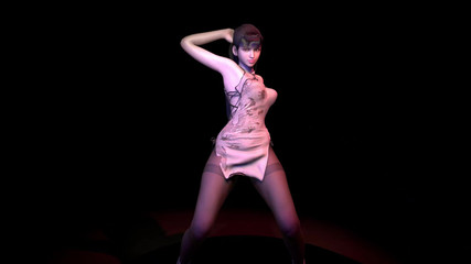 Stellar Blade Eve Hip Hop Dance in Dress - Full