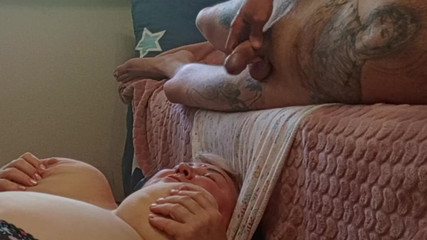 I Jerk off My Dick and Cum in My Mother-in-law's Mouth