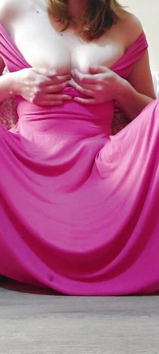 After the Party Fucking a Dildo on the Floor