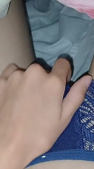 My Girlfriend and I Are Masturbating Recklessly Under the Covers Next to Our Stepmom