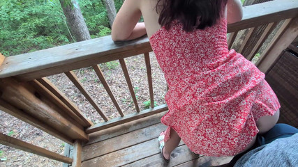 POV Redhead Shaking & Rubbing Her Ass in Dress