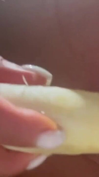 Monika Fox Stuffed a Banana in Pussy and Ass