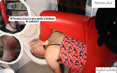 From Cuckold Slave at My Feet to Humiliated Toilet Licker - Mistress Julia