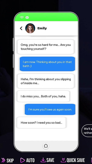 College Kings 51 - Sexting with Ex-girlfriend Emily at Mid-night