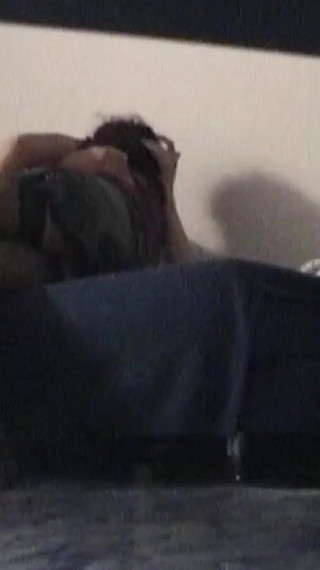 The Shy MILF Came in a Leather Skirt and Stockings to Be Fucked by the Young Guy and He Filmed Everything.