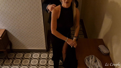 The Amateur Couple Was Ready to Go to a Swinger Party, but Decided at the Last Minute to Go Back to Hotel Room for a Quick Sex