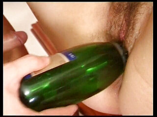 Brunette BBW Pussy Drilled with Extreme Objects and Fucked Deeply