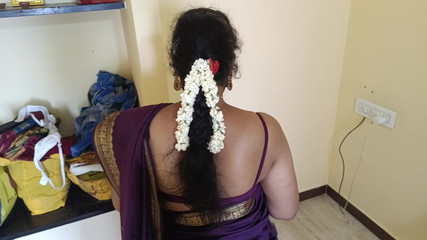 Housewife Works at Home with Stepsister and Her Husband