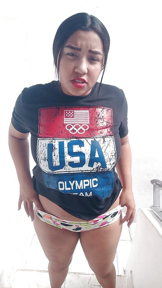 BBW Teen Latina with Big Ass Fucking Her Stepbrother's Big Dick