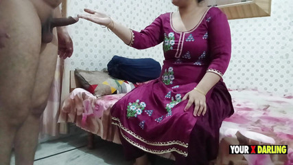 Stepmom Masturbate Her Stepson's Dick and Give Him Pleasure so Lucky