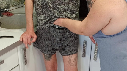 My Stepmom Sucks My Dick and I Cum in Her Mouth