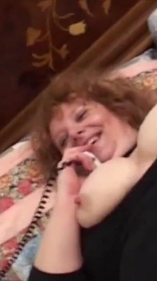 Insatiable bitch lets off steam by fucking her pussy with a dildo