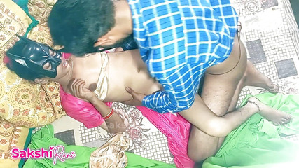 Valentine Day Special - Silky Pink Nighty, Sakshi Bhabhi Fucking with Her Dever Hindi Sex