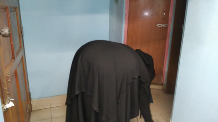 Stepmother Cleaning House & Stepson Pushed and Fucked Her