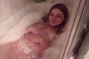 Cute amateur girl in bath