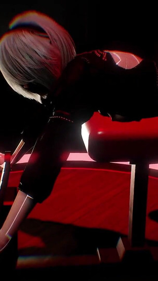 Yorha 2b Sex Robot in BDSM Sex Show - Nier Automata Porn Parody