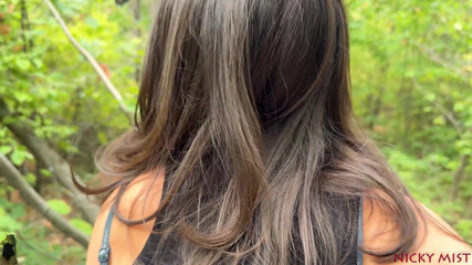 Cum in My Mouth After Fuck Me in the Woods Nicky Mist 60fps