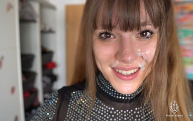 POV - Deepthroat with Huge Cumshot!