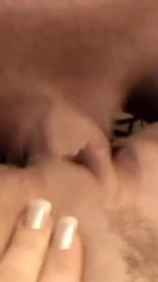 The friend keeps waiting and she spreads her pussy