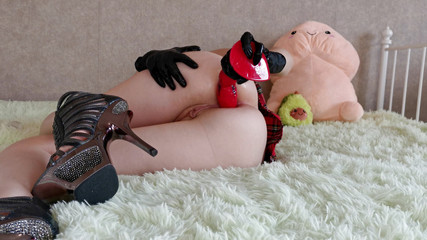 Anal Destruction Destruction Small Ass Dildo Under Skirt No Panties college Uniform Stepsister