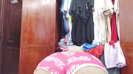 Hot Stepmom Changes Clothes in Front of the Camera