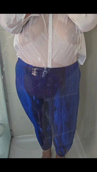 White Satin Blouse Shower