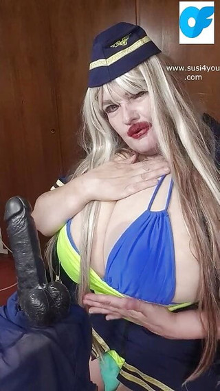 Susi playing with bbc cock