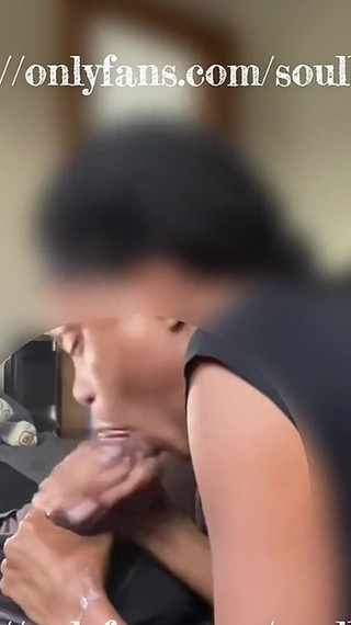 Made Him Sit Back While I Sucked His Nut Out Right Quick! I Giggled When His Cum Went Everywhere