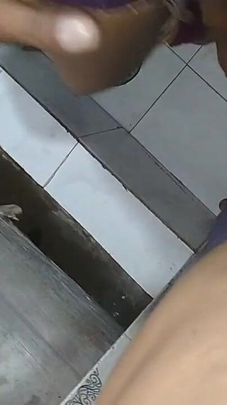 Before going to the bathroom