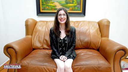 Part 1 of 2 submissive freaky MILF gets undressed for the camera sucks cock and masturbates for porn audition