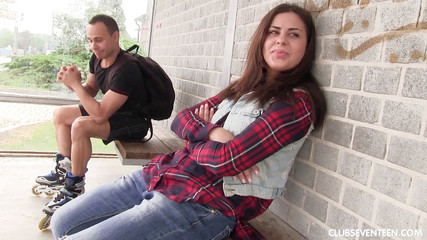 Teen fucked rough outdoor by ClubSweethearts