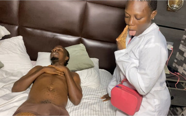 Ebony Big Ass Home Nurse Seduces BBC Patient to Get a Raw Orgasm