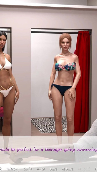 My Stepbrother 's Wife #38 Bella and Jennifer Wore Swimsuits and Showed John