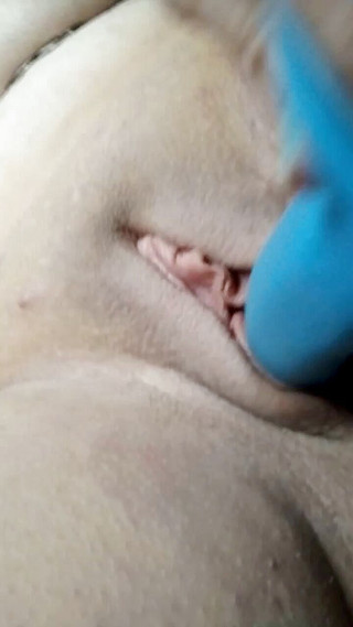 Dildo in my pussy close-up