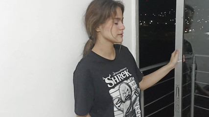 I Fuck My Stepsister on the Balcony with a Beautiful View