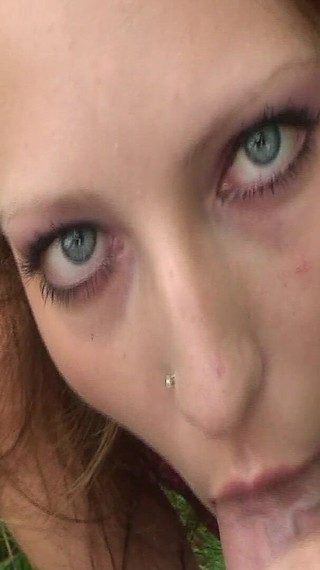 Perfect Outdoor Sperm Splash!