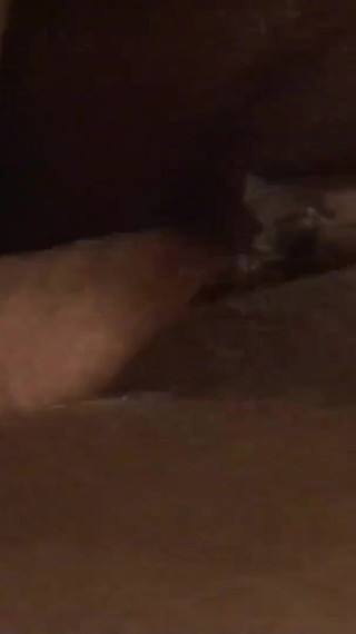 Tattooed ebony-skin Amber Star masturbates and sucks cock for cum