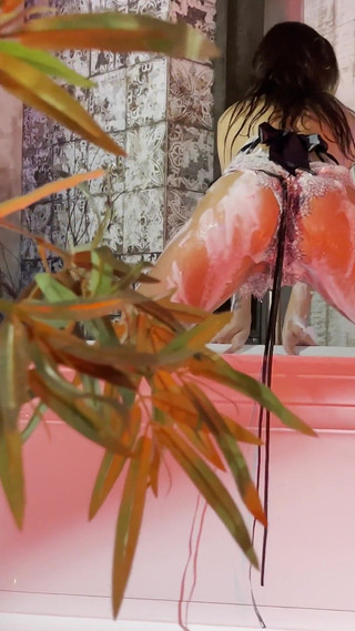 Monika Fox Takes Bath with Bubble Bath and Plays with Dildo