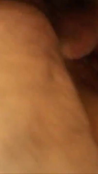 Horny brunette gets banged by two guys outdoors