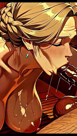 Sauna BJ Cartoon Porn