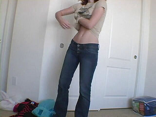 Hairy teen and her sexy lingerie